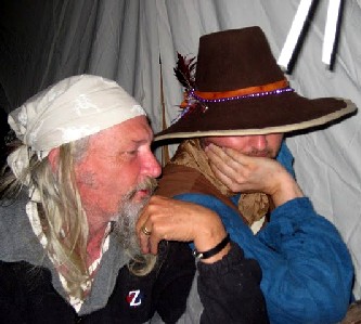 Poppa works on Mission's picture