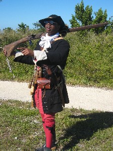 Israel Cross pointing at something