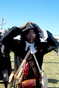 Cross wearing the Viceroy's wig