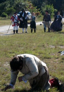 Cran cries because of truck in background