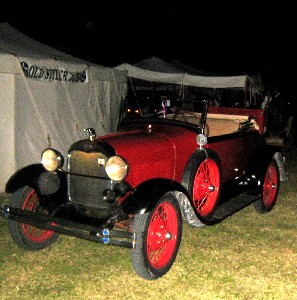 The Model A driven into the camp