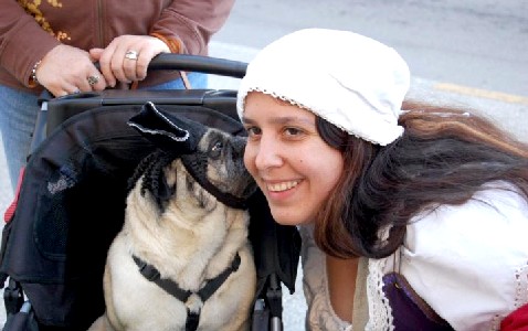 Diosa and a Pug