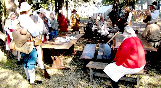 The pirates gather round the battle planners