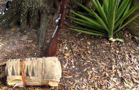 Patricks other belt around his bed roll