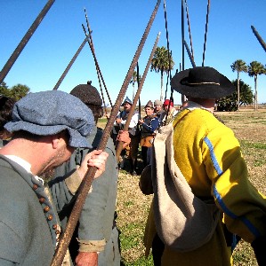A view of the pike battle from my vantage