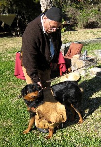 Roy-Keith with THE Wench's dog