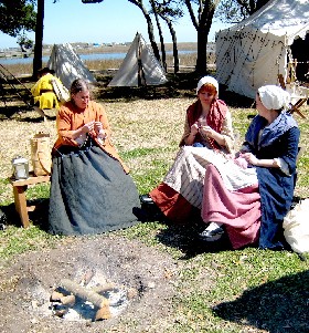The sewing circle around the 2nd fire