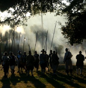 Pikesmen in the mist