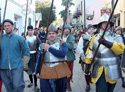 Pikesment marching into battle