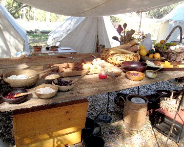 Breakfast at camp