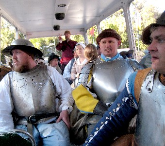 A busload of soldiers