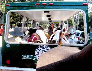 The front bus as seen from the back