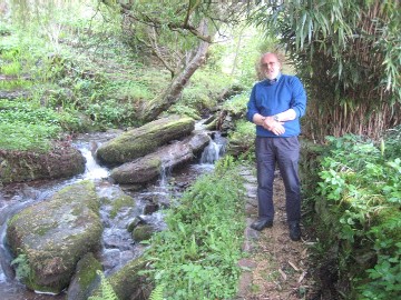 Pete in his Welsh/English Garden
