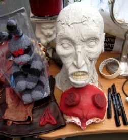 Hellboy Prostheics and Corpse