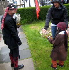 Boy Trying to Stab Bird