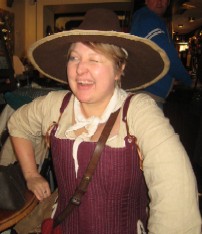 Jules in the Patrick Hand Hat