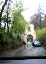 Driving in the Main Gate at Portmeirion